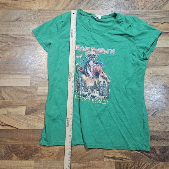 Iron Maiden T-Shirt Womens XL  Legacy Of The Boxer Fruit Of The Loom - Picture 7 of 8